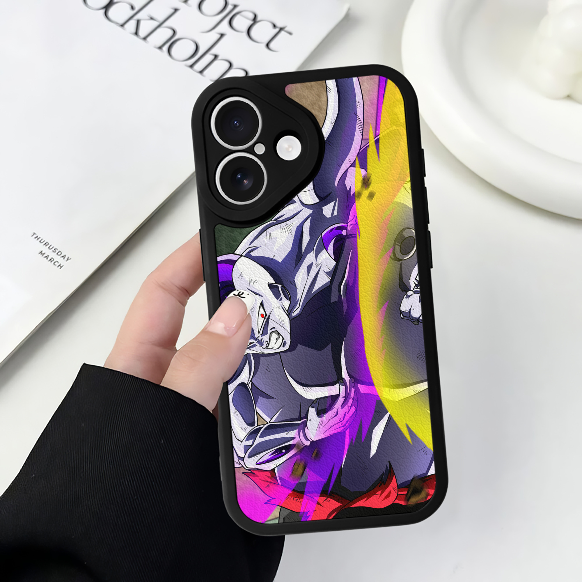 （画像用） ドラゴンボール DRAGON BALL 【iPhone 16シリーズ対応】シリコンスマホケース（レザー調） 材質：シリコン